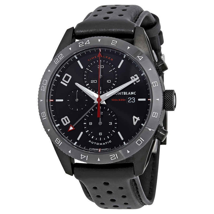 Photo: Montblanc TimeWalker Chronograph Automatic Black Dial Mens Watch 116102