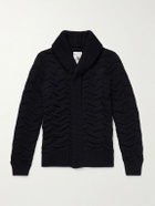 S.N.S. Herning - Epigon Shawl-Collar Virgin Wool Cardigan - Blue