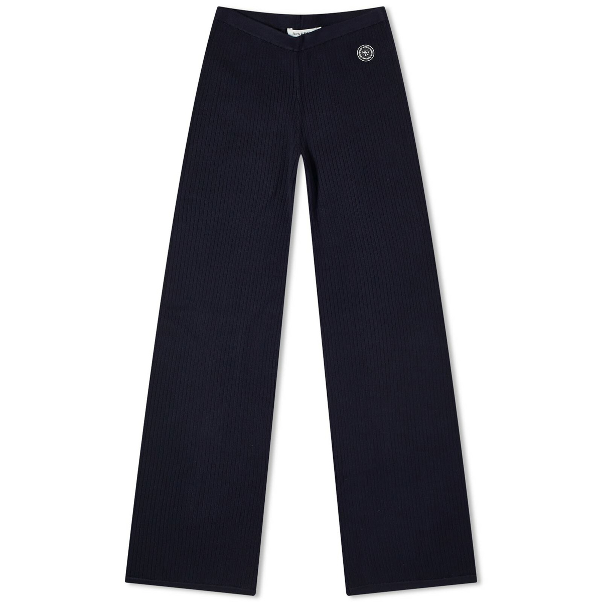 スポーティアンドリッチ レディース パンツ SW731NA NAVY Sporty & Rich Women's SRHWC Ribbed Pants in Navy Sporty & Rich