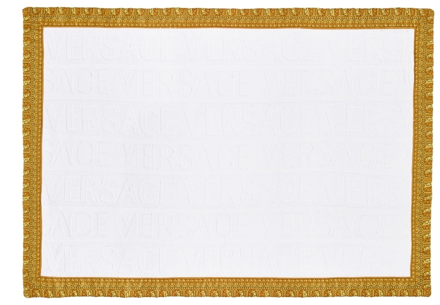 Versace Beige Padded Changing Mat With Barocco Print main image 1