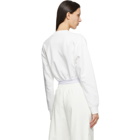 MM6 Maison Margiela White Sweatshirt Bodysuit