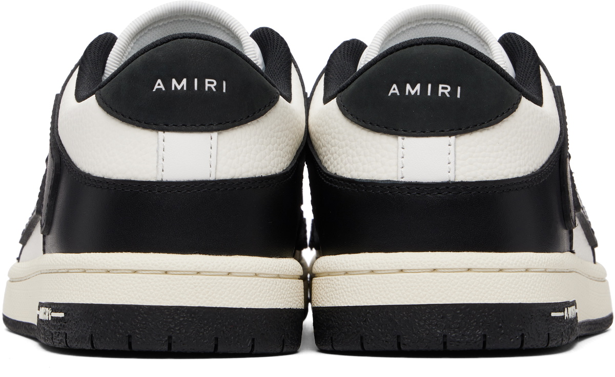 AMIRI Black & White Skel Top Low Sneakers