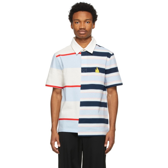 Photo: Lanvin Multicolor Rugby Patchwork Polo