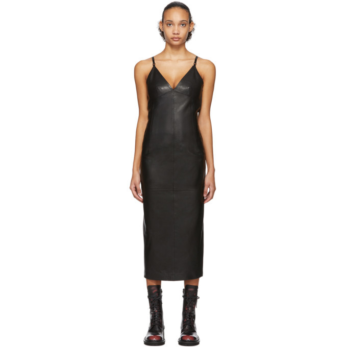 Photo: Yang Li Black Leather Lingerie Dress
