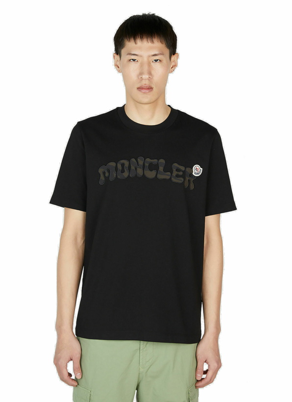 Photo: Moncler - Logo Embroidery T-Shirt in Black