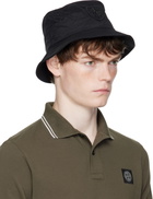 Stone Island Black 9100012 Nylon Metal ECONYL Bucket Hat