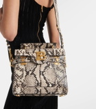 Balmain B-Buzz 23 snake-effect leather shoulder bag