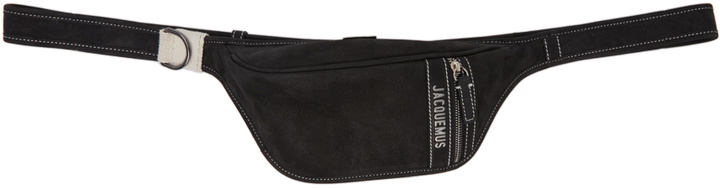 Photo: Jacquemus Black Suede 'La Banane' Pouch