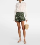 Agua by Agua Bendita Toronjil high-rise jacquard shorts