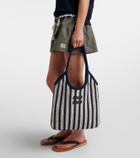 Miu Miu Ivy striped crochet shoulder bag