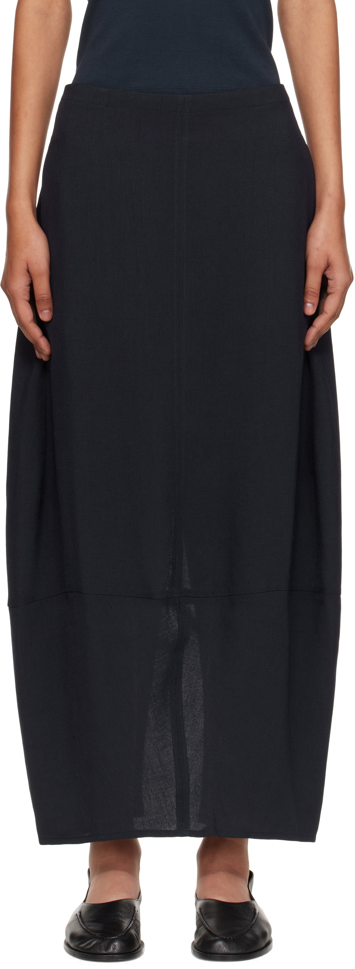 STUDIO NICHOLSON｜SKIRTS (TYRELL SKIRTS - BLACK (1344)) Tyrell Skirt in Black– Studio Nicholson
