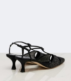 Manolo Blahnik Turgimodla satin slingback pumps