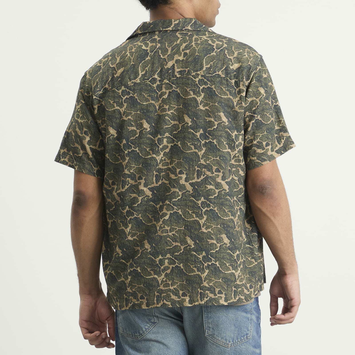 Kestin Men's Landscape Print Crammond Shirt in Olive