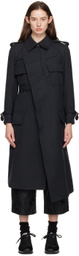 Comme des Garçons Comme des Garçons Gray Belted Coat