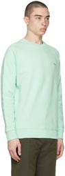Maison Kitsuné Green Tricolor Fox Clean Sweatshirt