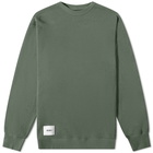 WTAPS Men's All 01 Crew Sweat in Olive Drab