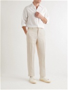 Anderson & Sheppard - Slim-Fit Linen Trousers - Neutrals