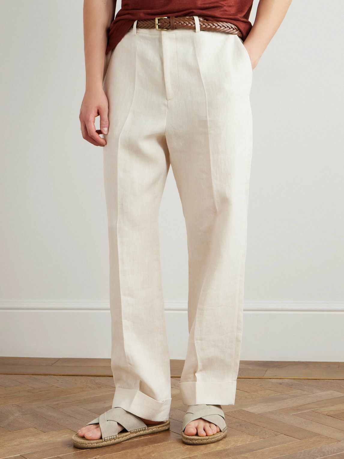 Zegna - Panarea Suede Sandals - Neutrals