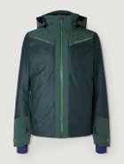 Kjus - Frostline Padded Shell-Trimmed Wool Hooded Down Jacket - Green