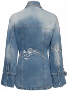 BLUMARINE - Denim Jacket W/flowers