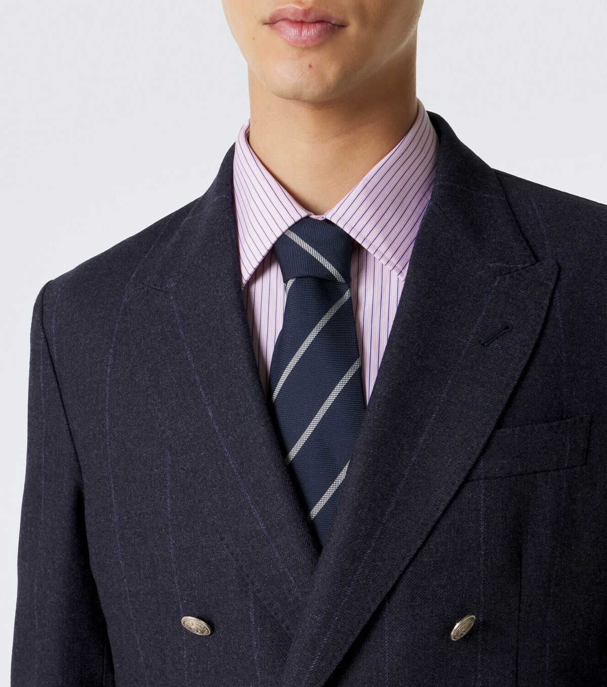 Ralph Lauren Purple Label Striped silk tie