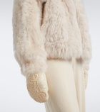Bogner Liz hooded shearling ski jacket
