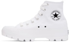 Converse White Chuck Taylor All Star Lugged High Sneakers