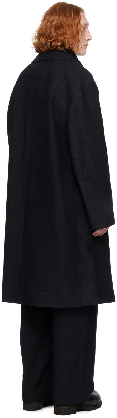 Juun.J Black Wool Coat