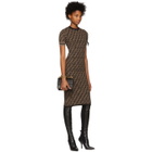 Fendi Brown Knit Forever Fendi Dress