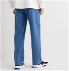 DISTRICT VISION - Reigning Champ Colour-Block Loopback Cotton-Jersey Sweatpants - Blue