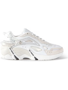 Raf Simons - Cylon-21 Suede-Trimmed Rubber Sneakers - White