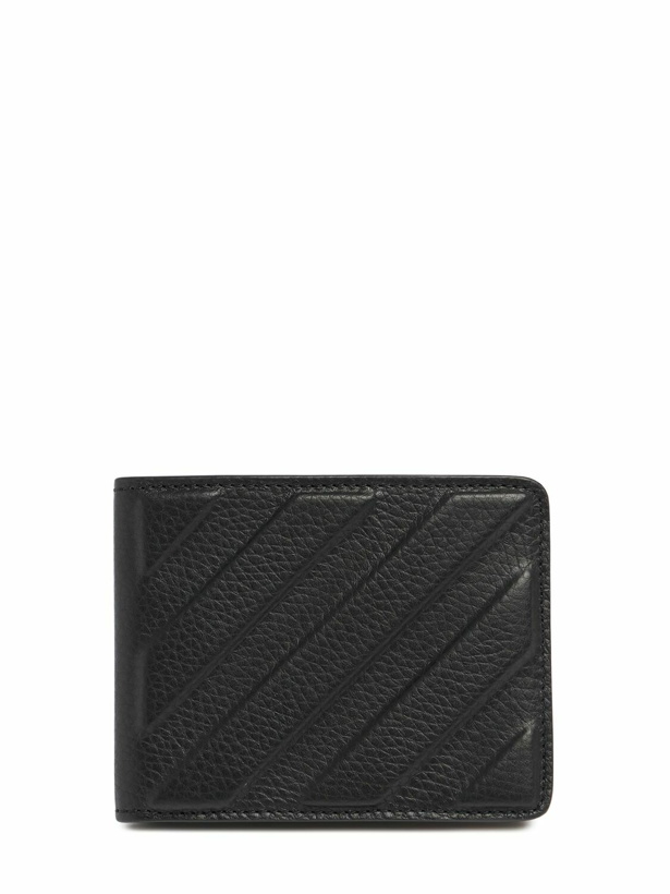 Photo: OFF-WHITE Diagonal Leather Bifold Wallet