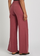 Faithfull The Brand Syna Wide-leg Linen Trousers Dark Pink