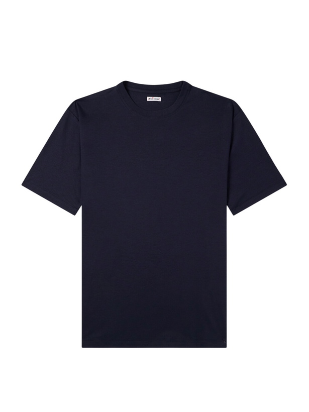 Photo: Kiton - Cotton-Jersey T-Shirt - Blue