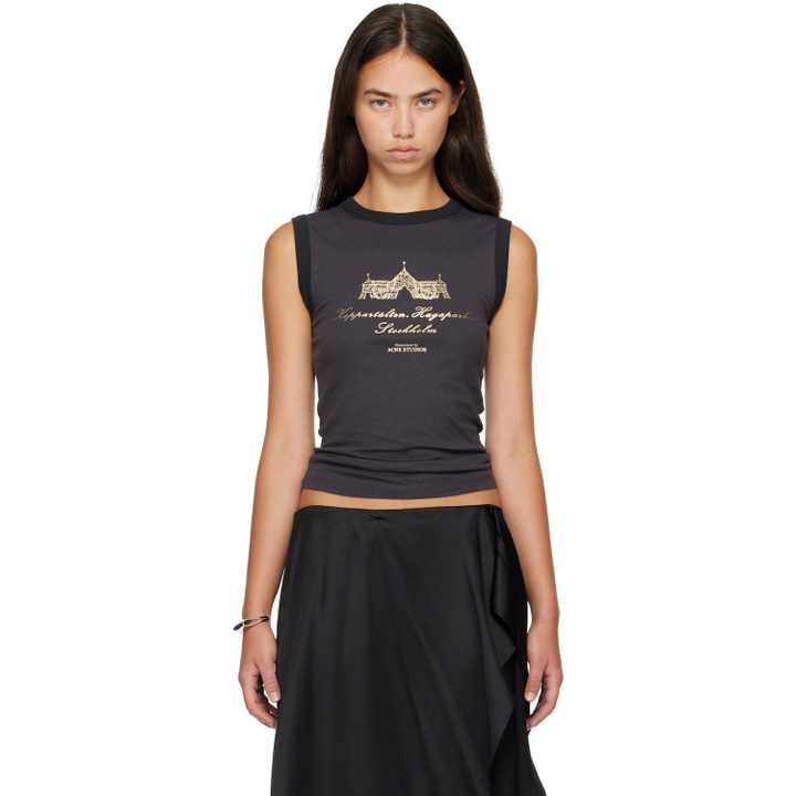 Photo: Acne Studios Gray Ribbed Tank Top