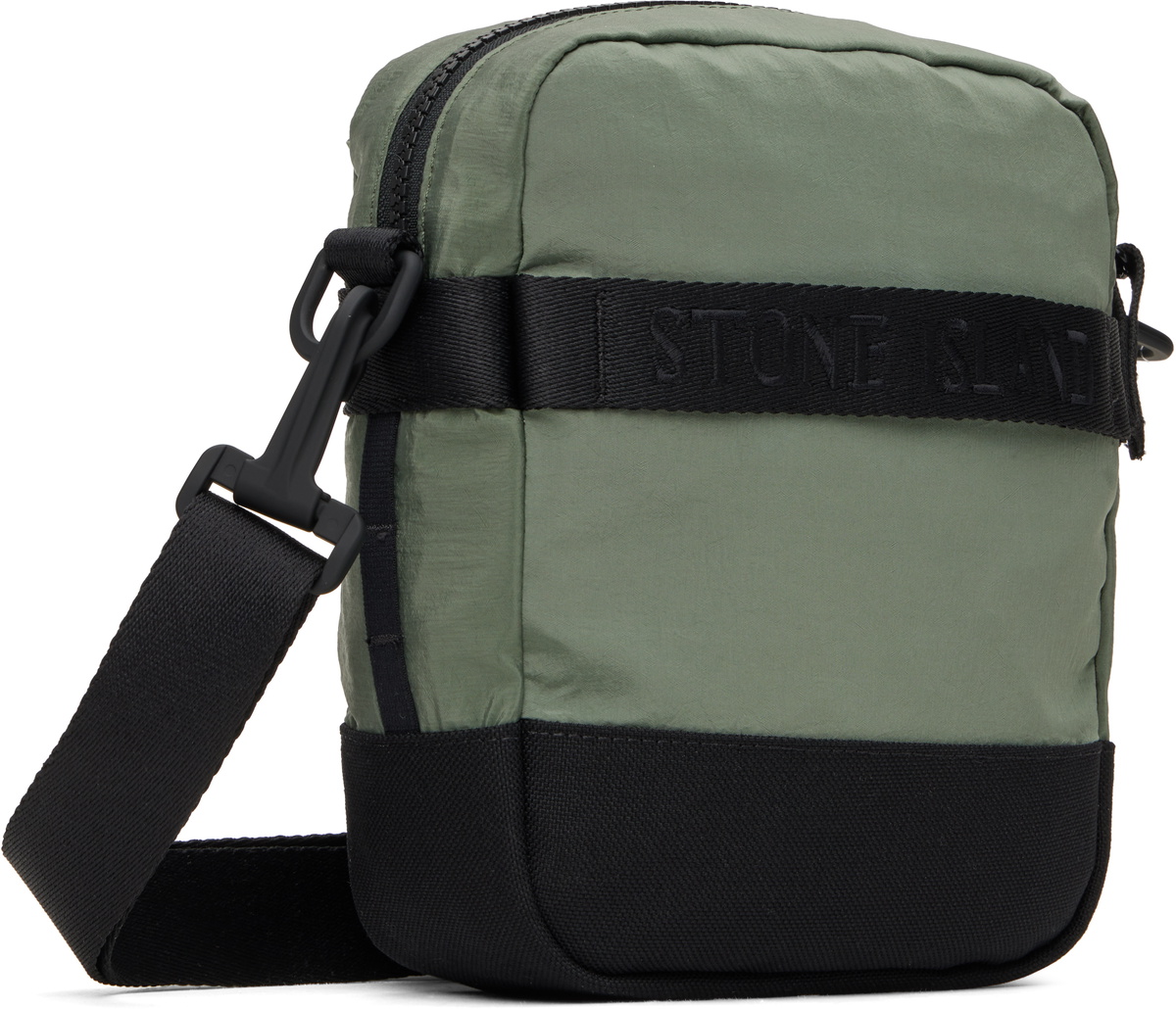 Stone Island Green 9200908 ECONYL Nylon Metal Bag Stone Island