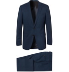 Hugo Boss - Navy Huge/Genius Slim-Fit Puppytooth Virgin Wool Suit - Blue