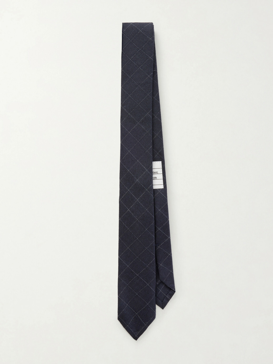 Thom Browne - 2cm Checked Cotton and Wool-Blend Tie