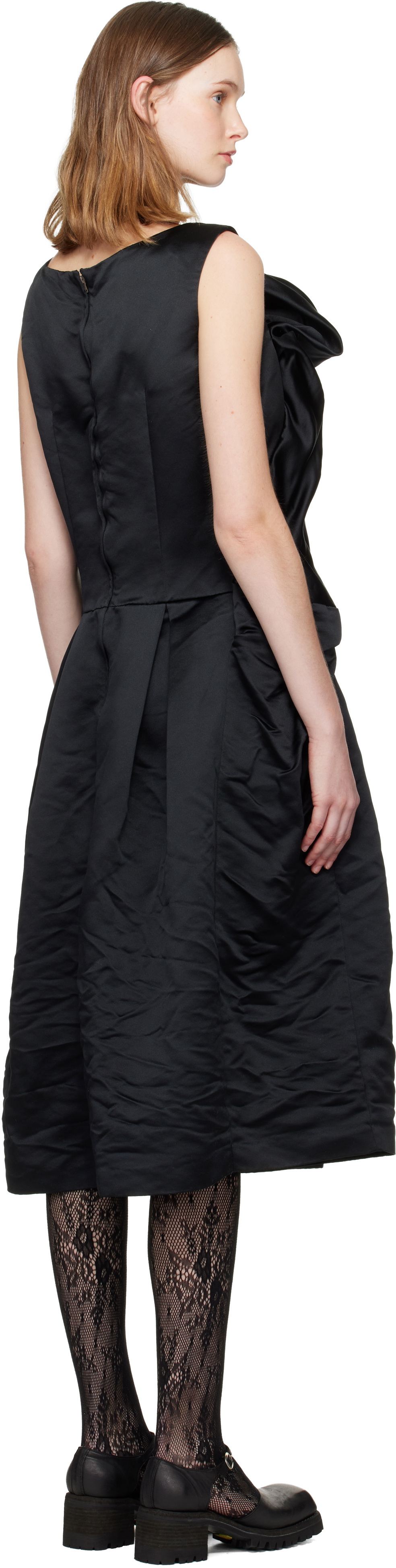 Comme des Garçons Comme des Garçons Black Bow Midi Dress