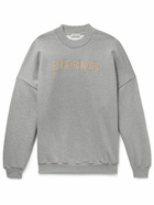 Fear of God - Flocked Cotton-Jersey Sweatshirt - Gray