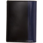 Paul Smith Black and Navy Brush Stroke Card Holder