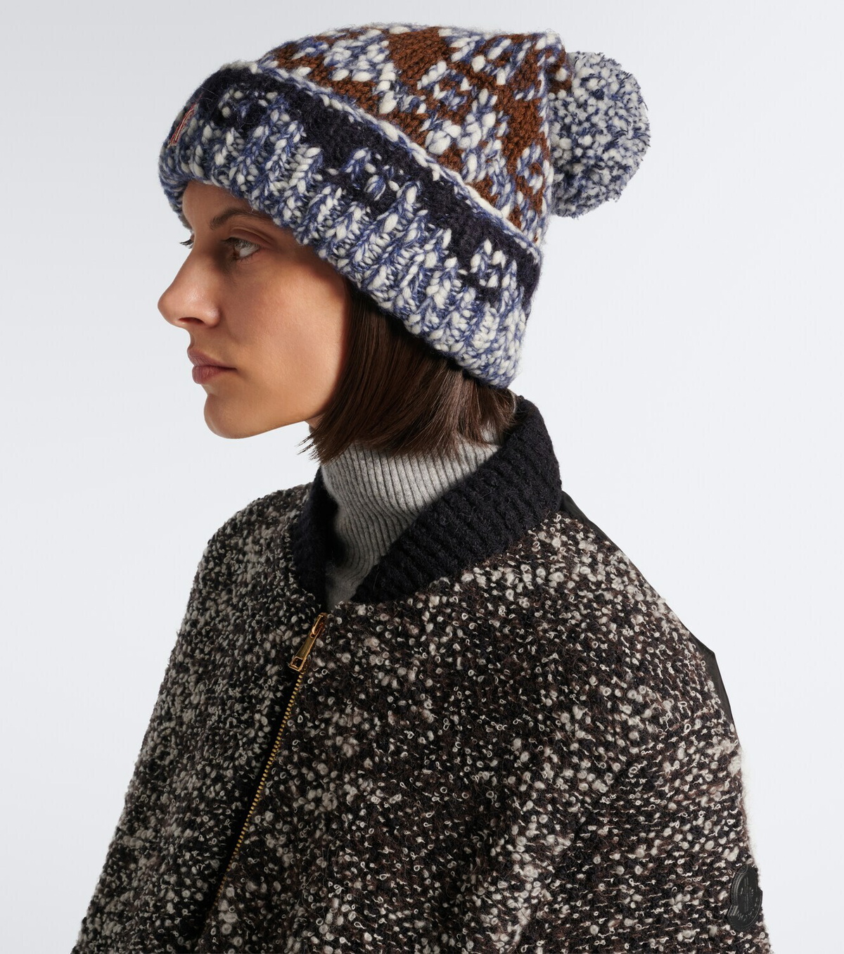 Moncler Grenoble Fair Isle wool and alpaca-blend beanie