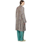 Needles Grey and Purple Paisley Kimono Coat