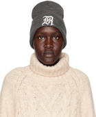 R13 Gray Oversized Beanie