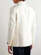 Polo Ralph Lauren - Garment-Dyed Cotton and Linen-Blend Blazer - White