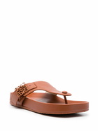 LOEWE PAULA'S IBIZA - Logo Leather Sandals