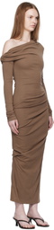 Paris Georgia Brown Elemental Manahou Midi Dress