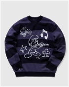 Butter Goods Flute Stripe Knit Sweater Blue|Purple - Mens - Pullovers