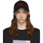 424 Black and Red Logo Cap