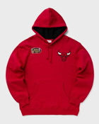 Mitchell & Ness Nba Premium N&N Player Fleece Vintage Logo Chicago Bulls Dennis Rodman #91   Red   - Mens -   Hoodies/Team Sweats   S